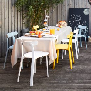 Plastic chairs and table set price