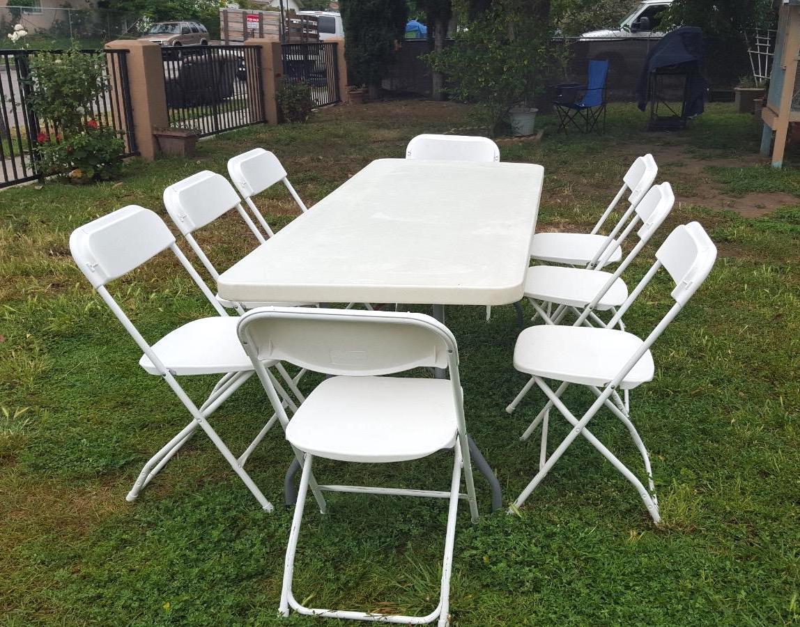 Plastic chairs and tables + plastic chairs and table set