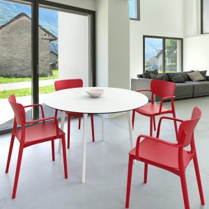 Cheap plastic chairs and tables